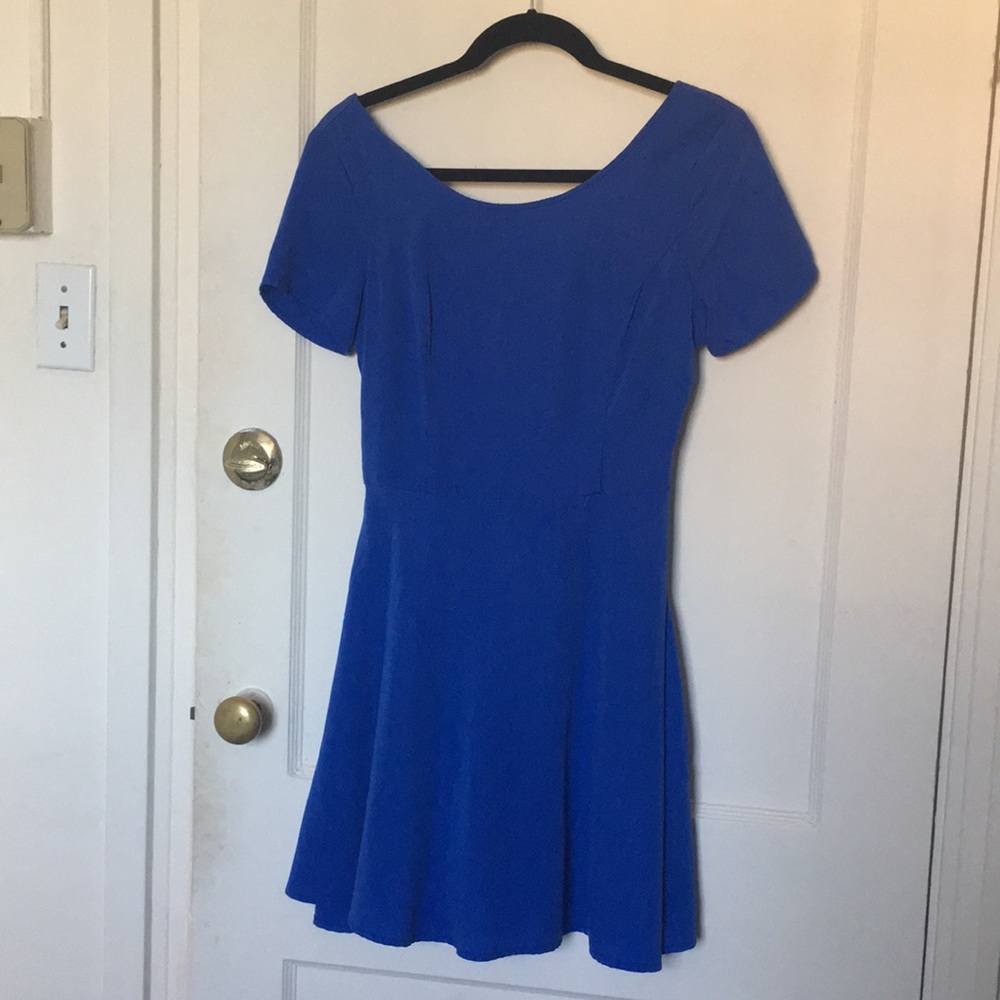 Blue Lush fit and flare dress